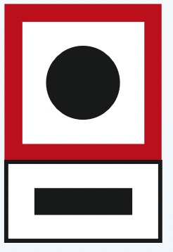 Gebot, dass in der Zusatztafel angegebene Schallsignal abzugeben – hier ein langer Ton.